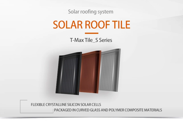 Gainsolar Solar Tile Roof Panels 600*600mmsolar Bent Tiles Roof 90 Wat