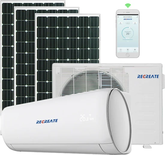 100% 18000BTU Aire acondicionado solar 1.5 T Aire acondicionado fuera de la red Aire acondicionado solar Aire acondicionado dividido de pared