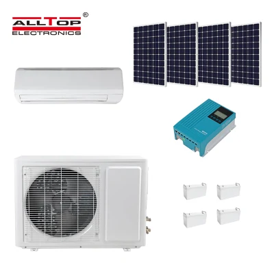 DC 48V 100% de descuento en aire acondicionado de energía solar de red en acondicionadores de aire solares híbridos