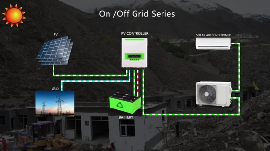 hasta 100% de ahorro de energía Green Energy Mini Split Hybrid Solar Air Conditioner