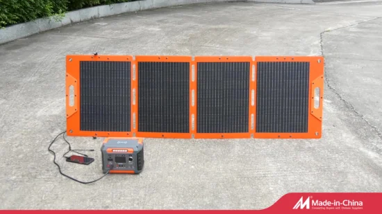 Estación de energía al aire libre portátil con panel solar plegable de 200 W Fuente de alimentación de emergencia Batería Estación de energía solar portátil