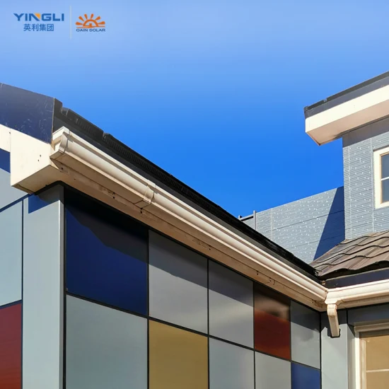 Sistema de energía de panel de vidrio solar de vidrio doble de energía de tejas de techo BIPV transparente para el hogar